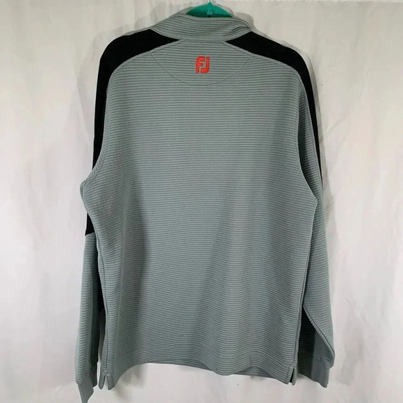 Footjoy Jacket Men's Large Grey 1/4 Zip Long Sleeve Brookridge Golf Pullover - Picture 10 of 12